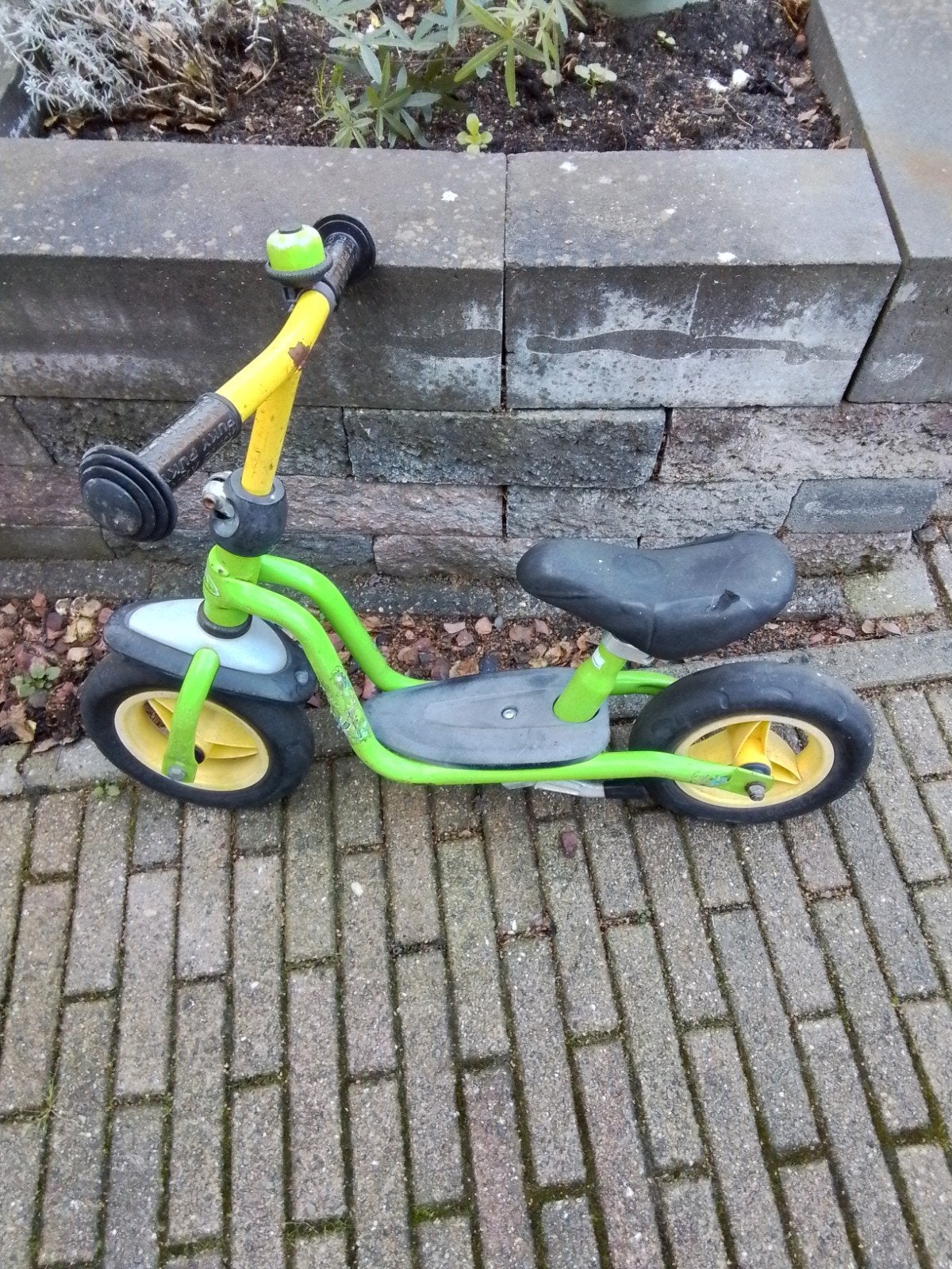 Puky loopfiets groen/geel, Ophalen, Gebruikt, Minder dan 16 inch, Puky
