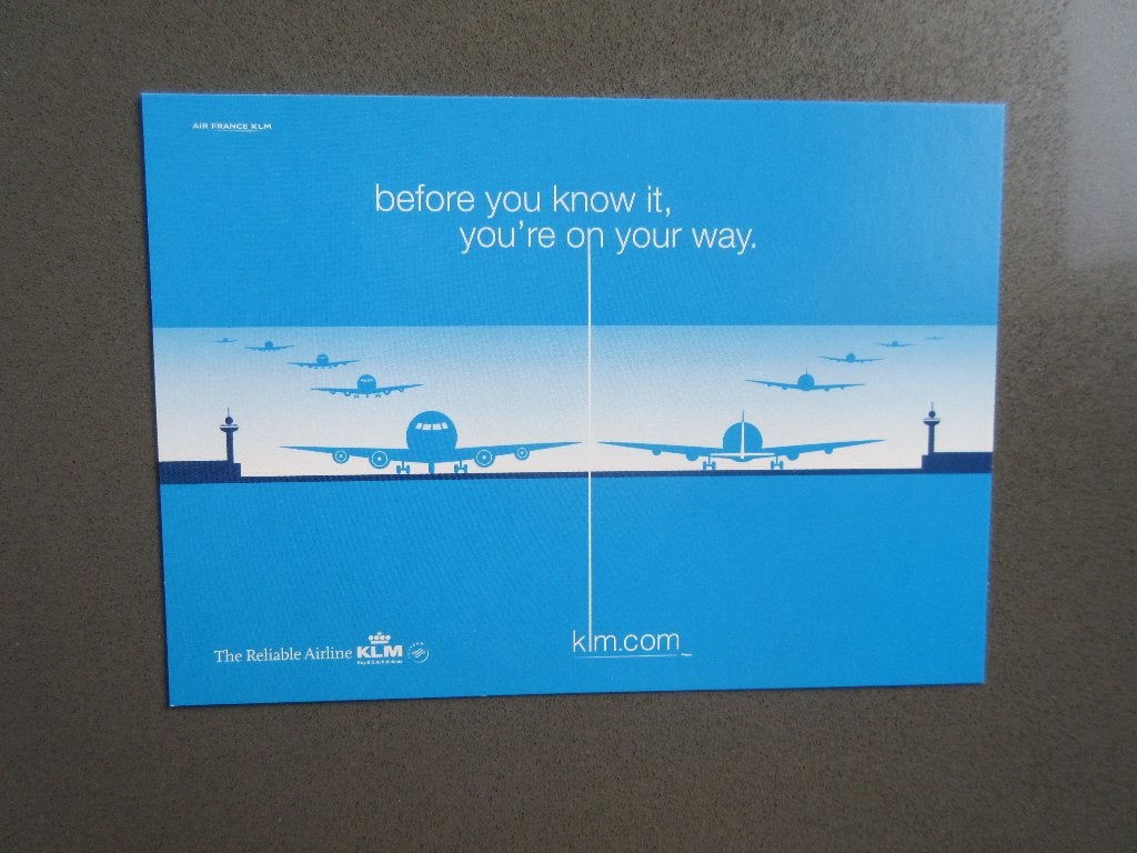 KLM ANSICHTKAART, ONGELOPEN, Verzenden, Nieuw, Kaart, Foto of Prent