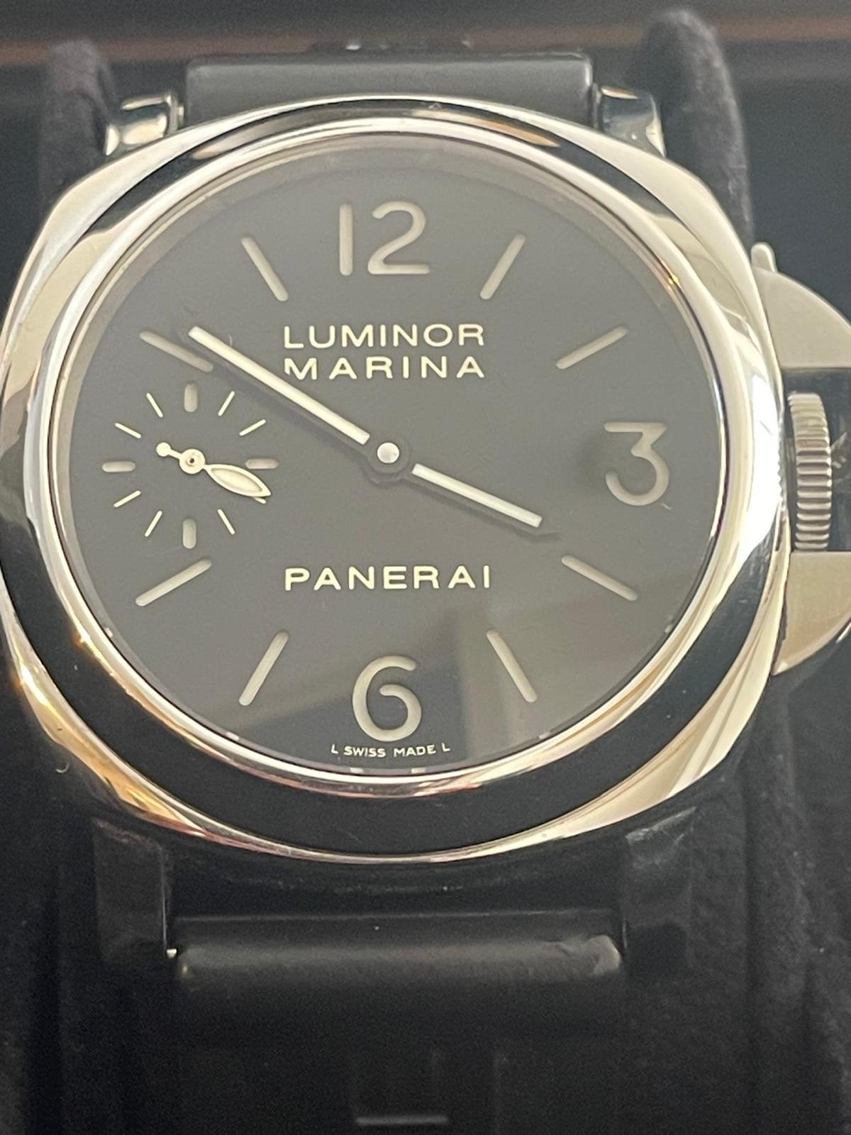 Panerai Luminor Marina PAM0011 K serie, Overige merken, Staal, Polshorloge, Kunststof