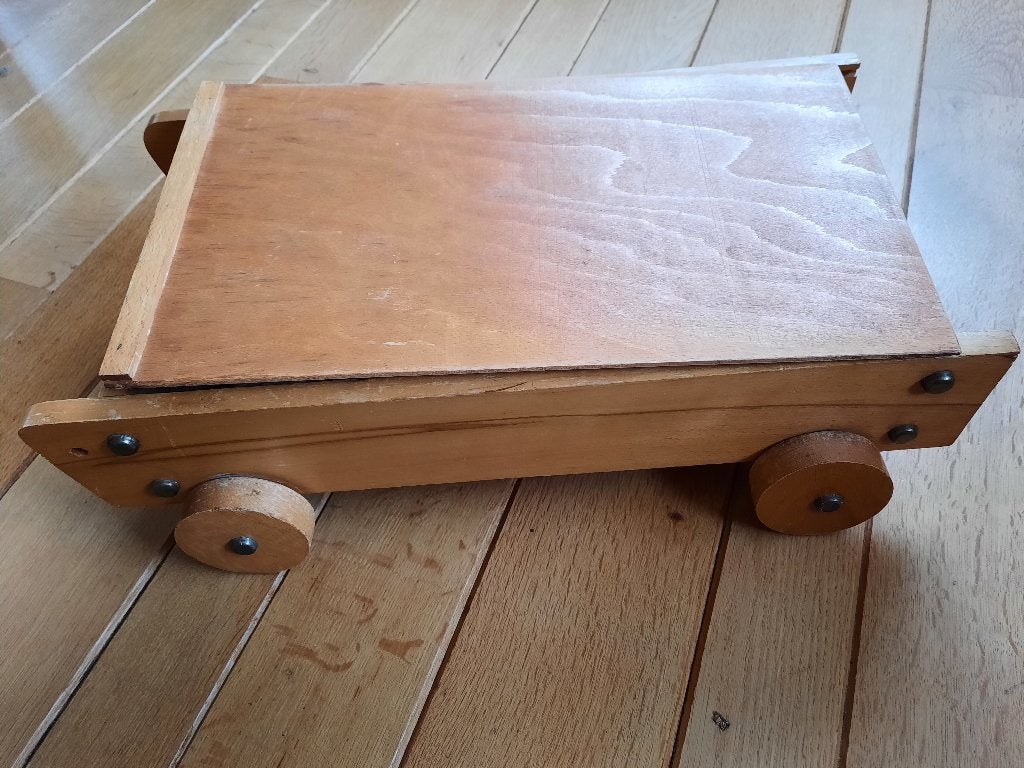 Houten blokkenkar blokkenwagen, Kinderen en Baby's, Speelgoed | Houten speelgoed, Ophalen of Verzenden