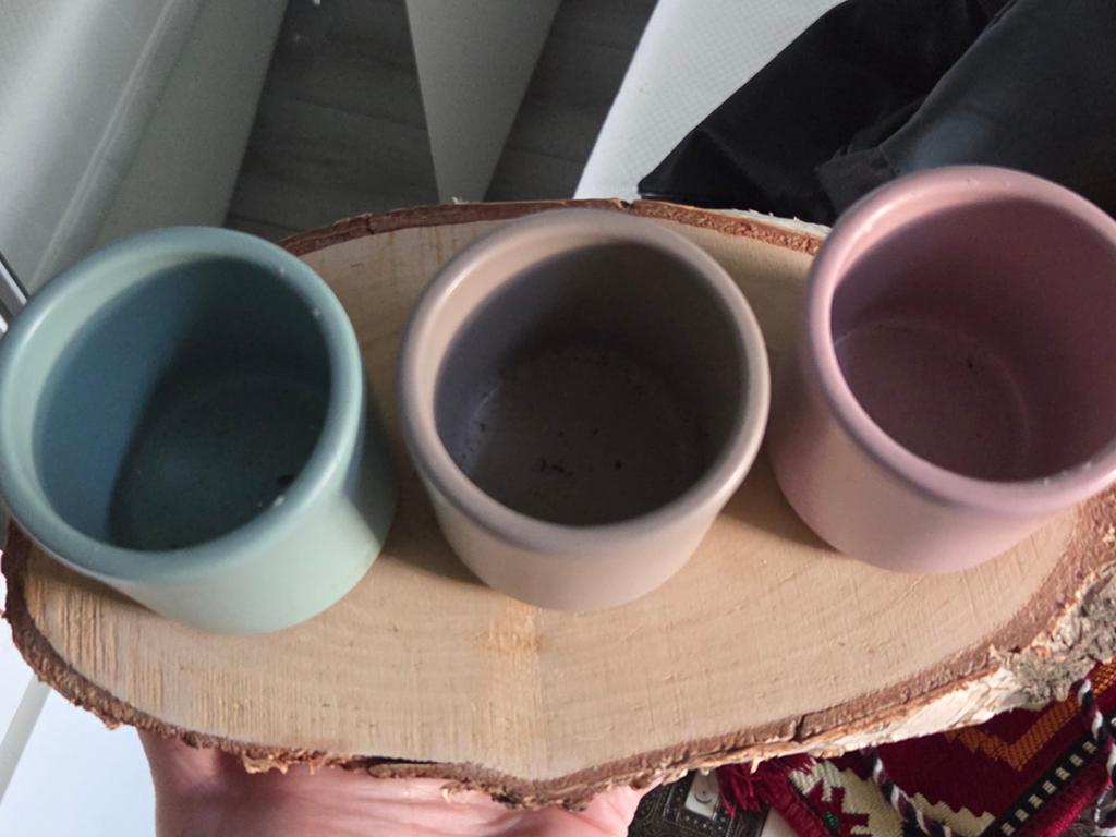 Decoratieve theelichthouders op houten schijf, Hout, Meerkleurig, Ophalen of Verzenden, Landelijk