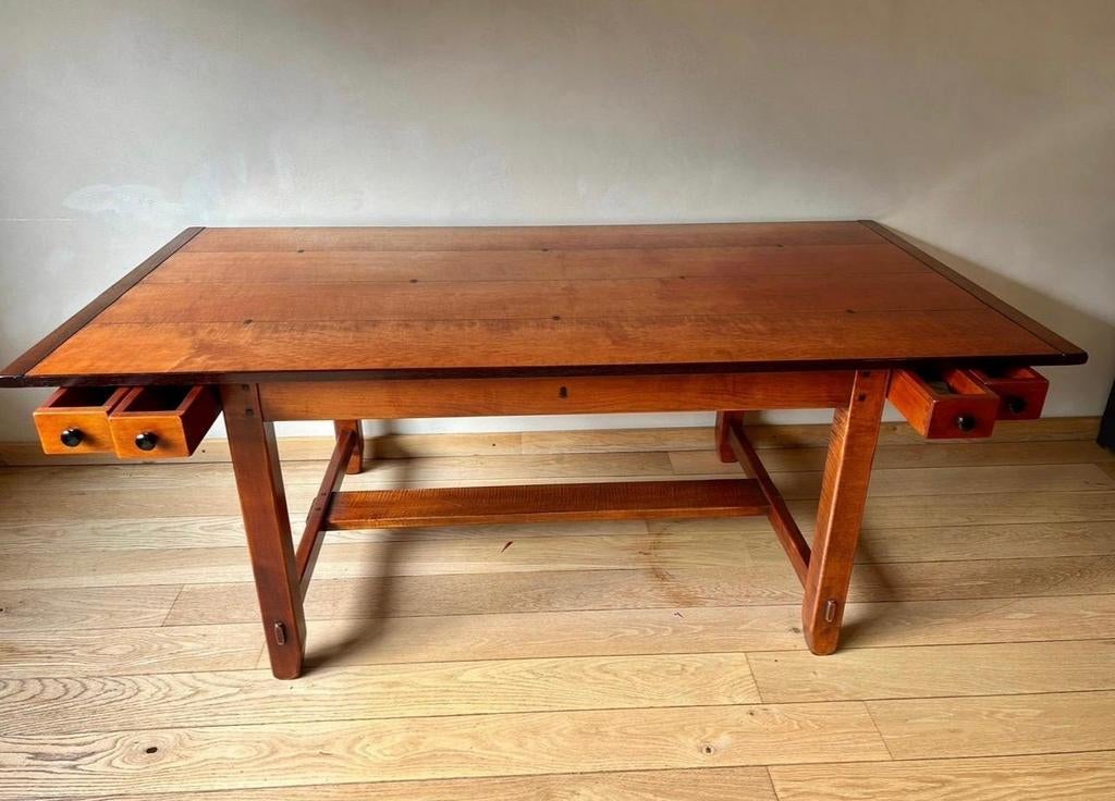 Schuitema Art Deco eettafel, Ophalen, 100 tot 150 cm, 50 tot 75 cm, 150 tot 200 cm
