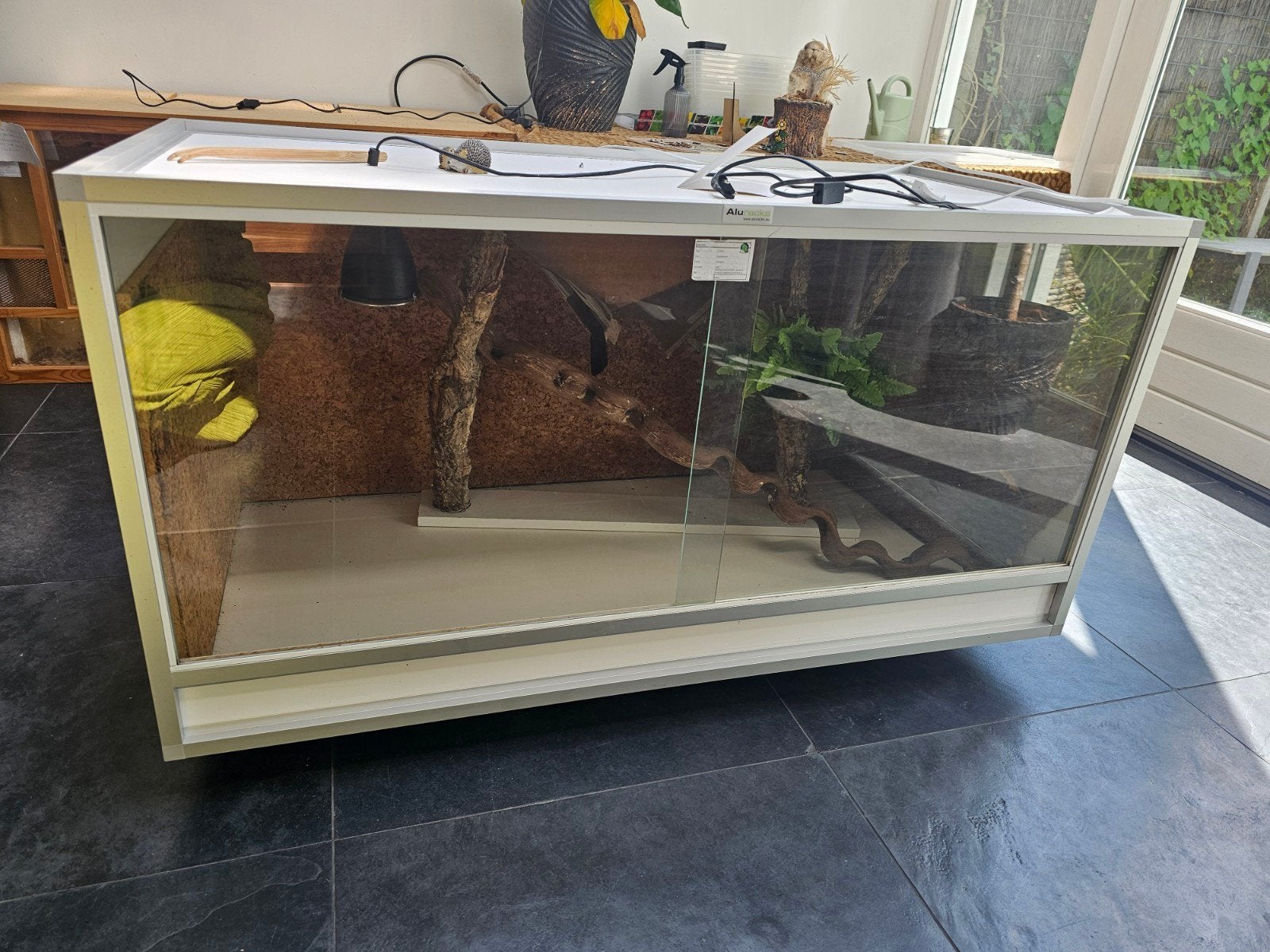 aluracks terrarium 120 cm breed, Dieren en Toebehoren, Ophalen