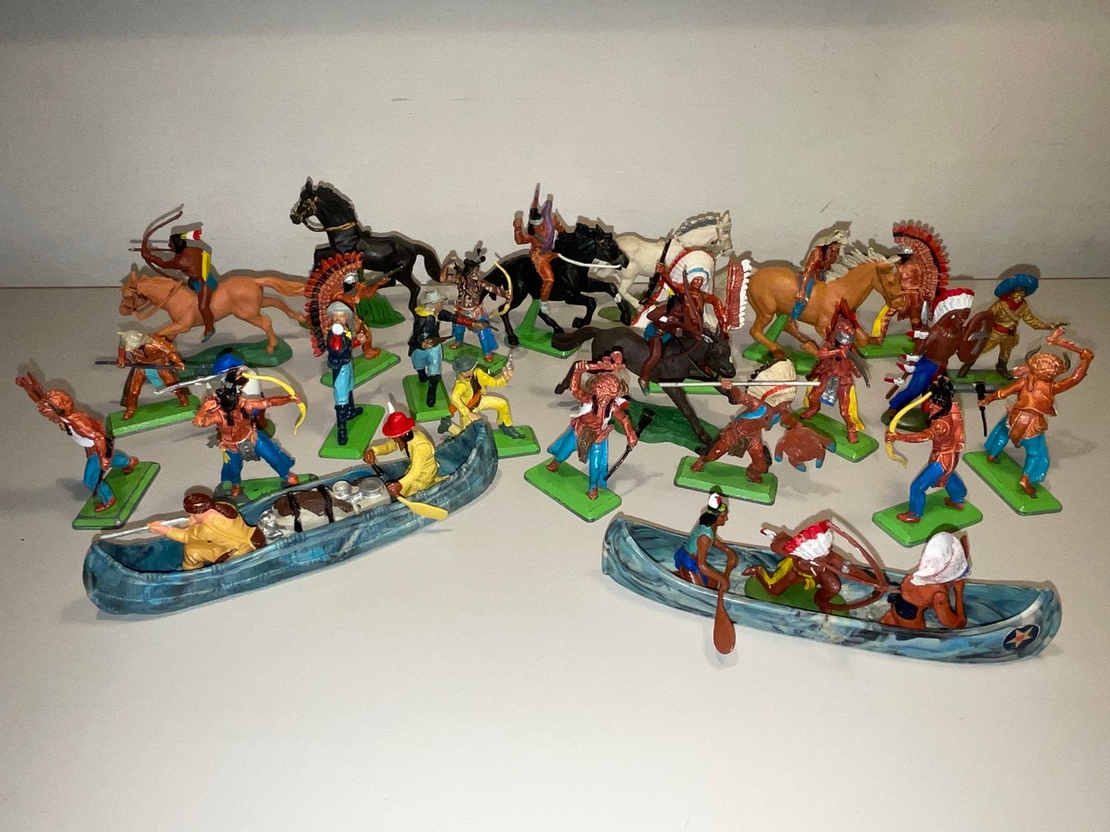 Britains Deetail & Herald Vintage Indianen en Cowboys, Ophalen of Verzenden, Gebruikt