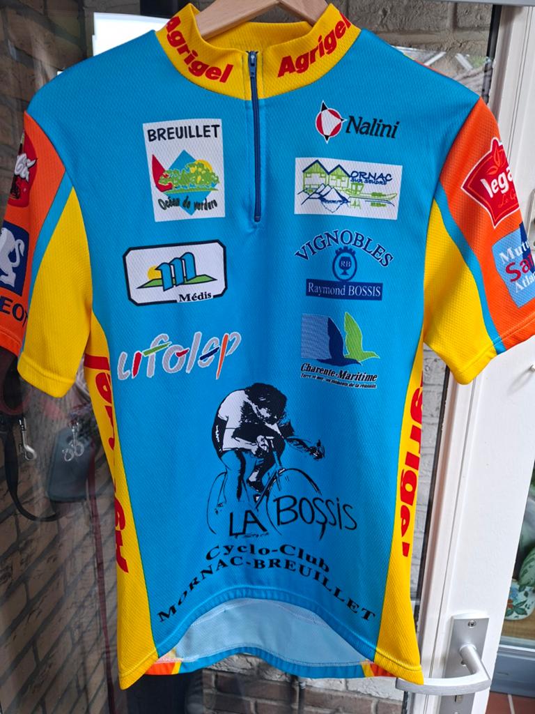 Vintage Nalini Cyclo-Club Mornac-Breuillet Wielershirt, Ophalen of Verzenden, Zo goed als nieuw, Kleding