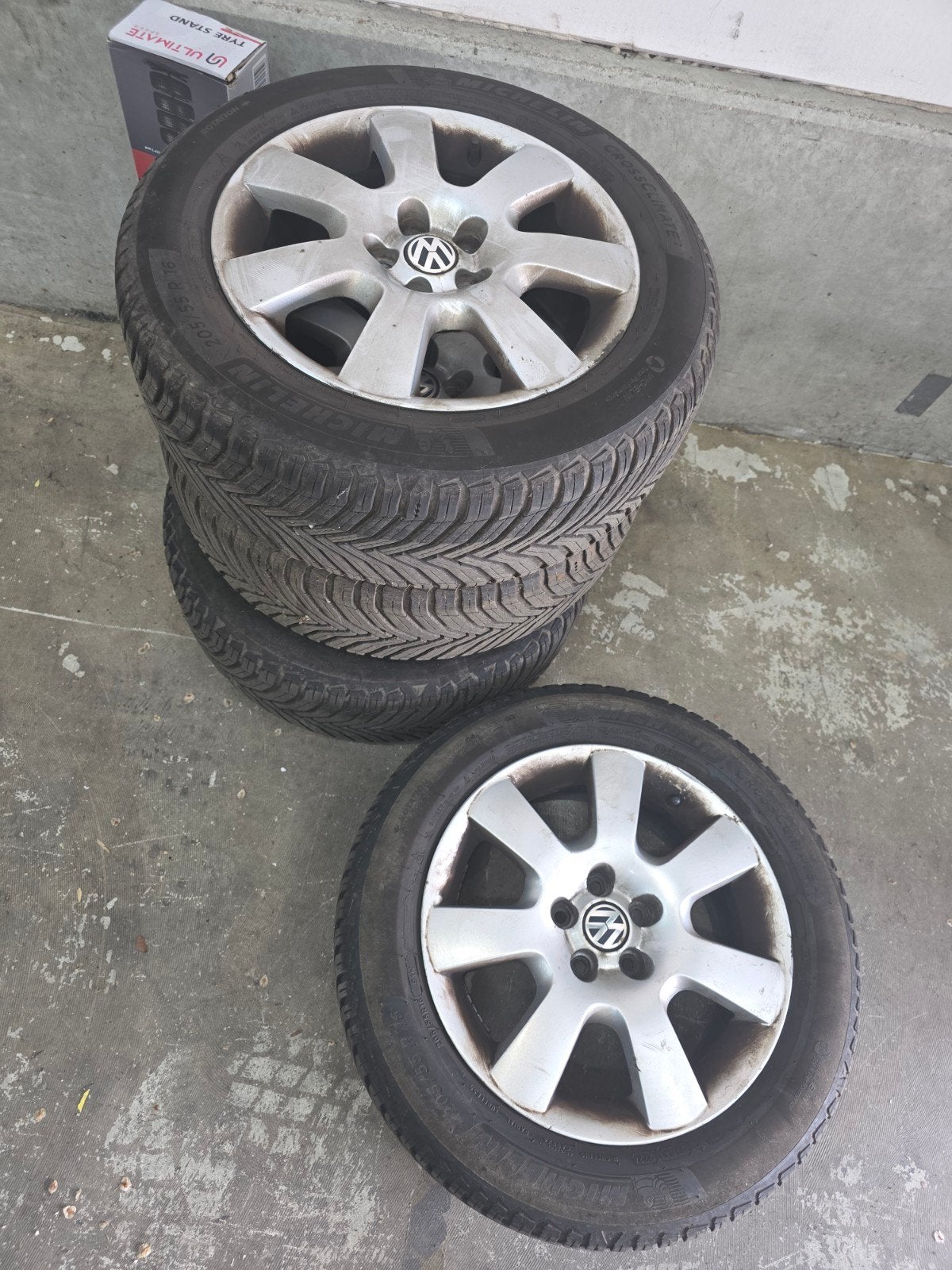 Michelin CrossClimate 2 All-Season banden met velgen, Ophalen, Gebruikt, 16 inch, Banden en Velgen