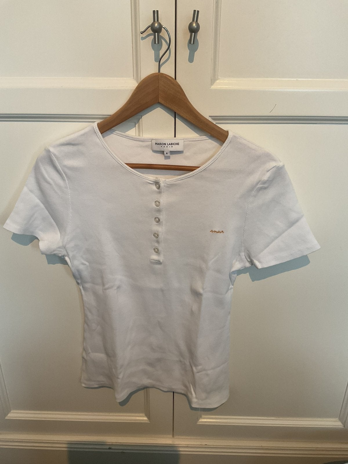 Maison Labiche wit shirt xl nieuw, Wit, Maat 46/48 (XL) of groter, Nieuw, Ophalen of Verzenden