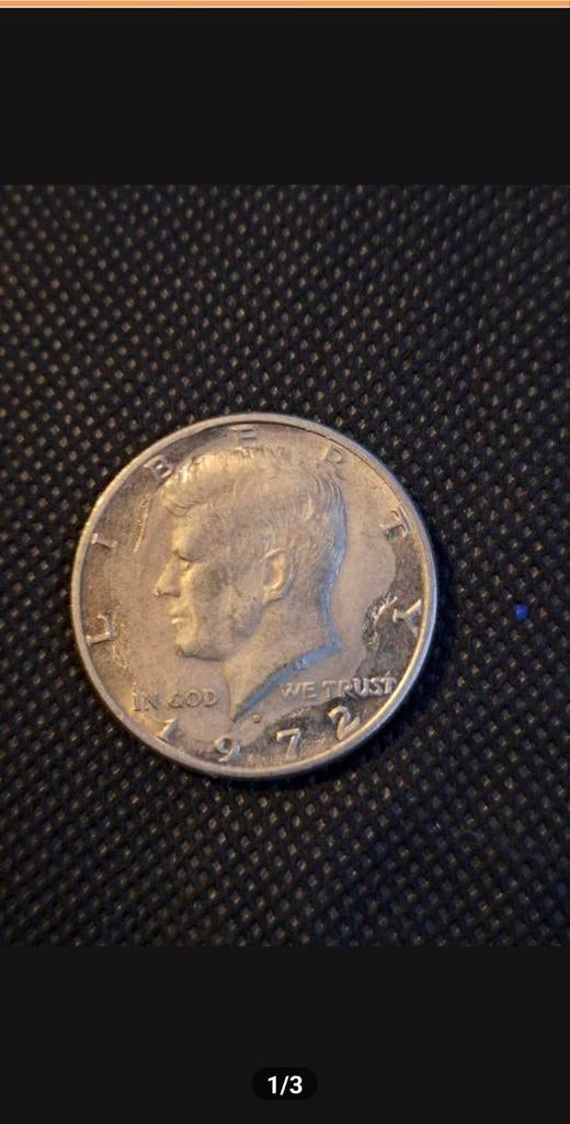 Kennedy Half Dollar 1972 - Amerikaanse halve dollar, Postzegels en Munten, Munten | Amerika, Ophalen of Verzenden, Noord-Amerika