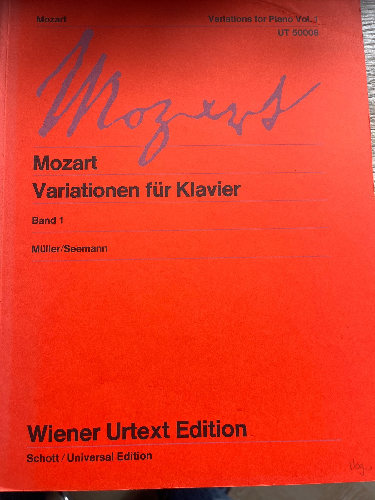 Mozart: Variaties voor Piano - Wiener Urtext Edition, Gebruikt, Klassiek, Ophalen of Verzenden, Artiest of Componist