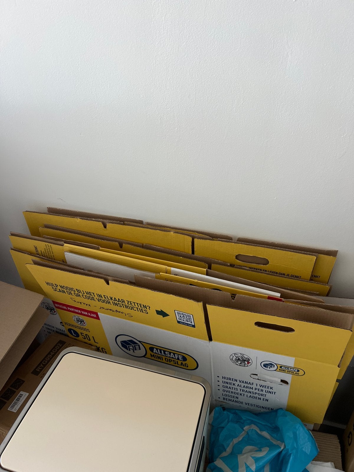 Verhuisdozen 10 stuks 50 liter - Afhalen Jacob van Lennepkad, Ophalen, Gebruikt, Doos