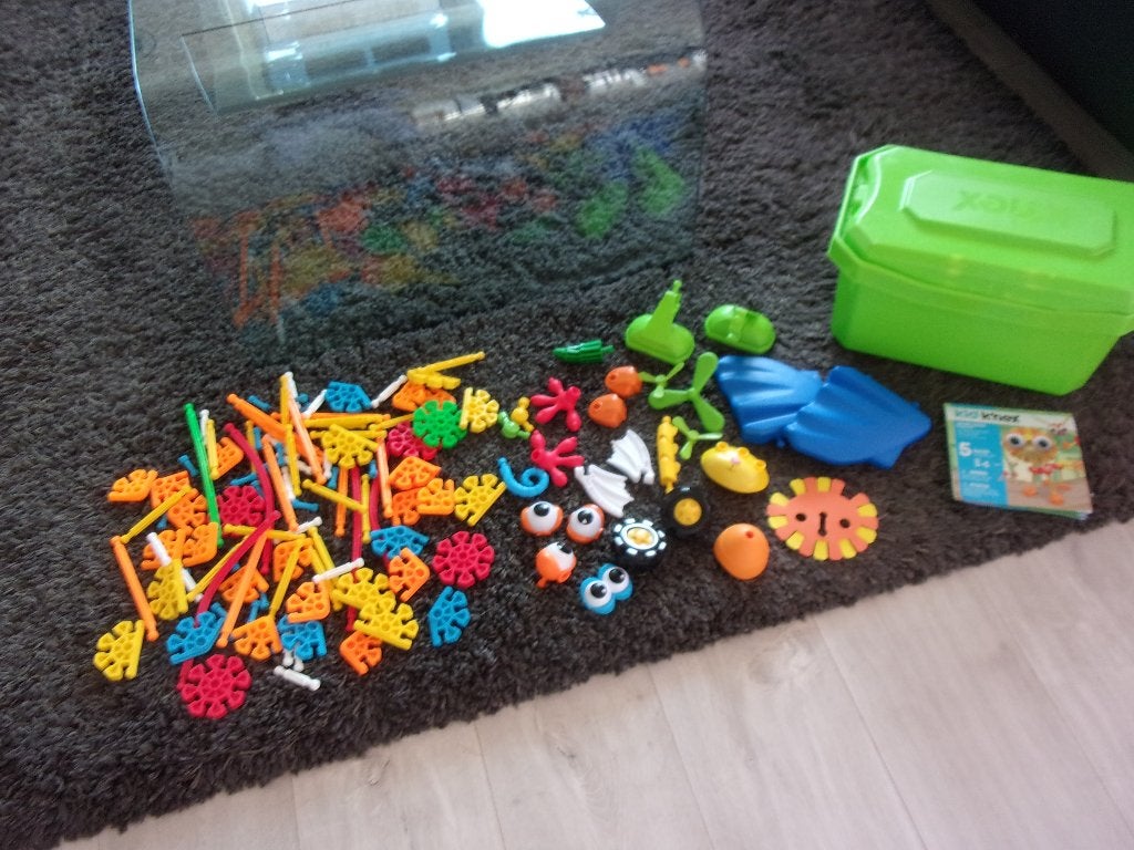 KID K'NEX 183 delen+BOEKJE in Opbergbox, Ophalen of Verzenden, Zo goed als nieuw, K'nex