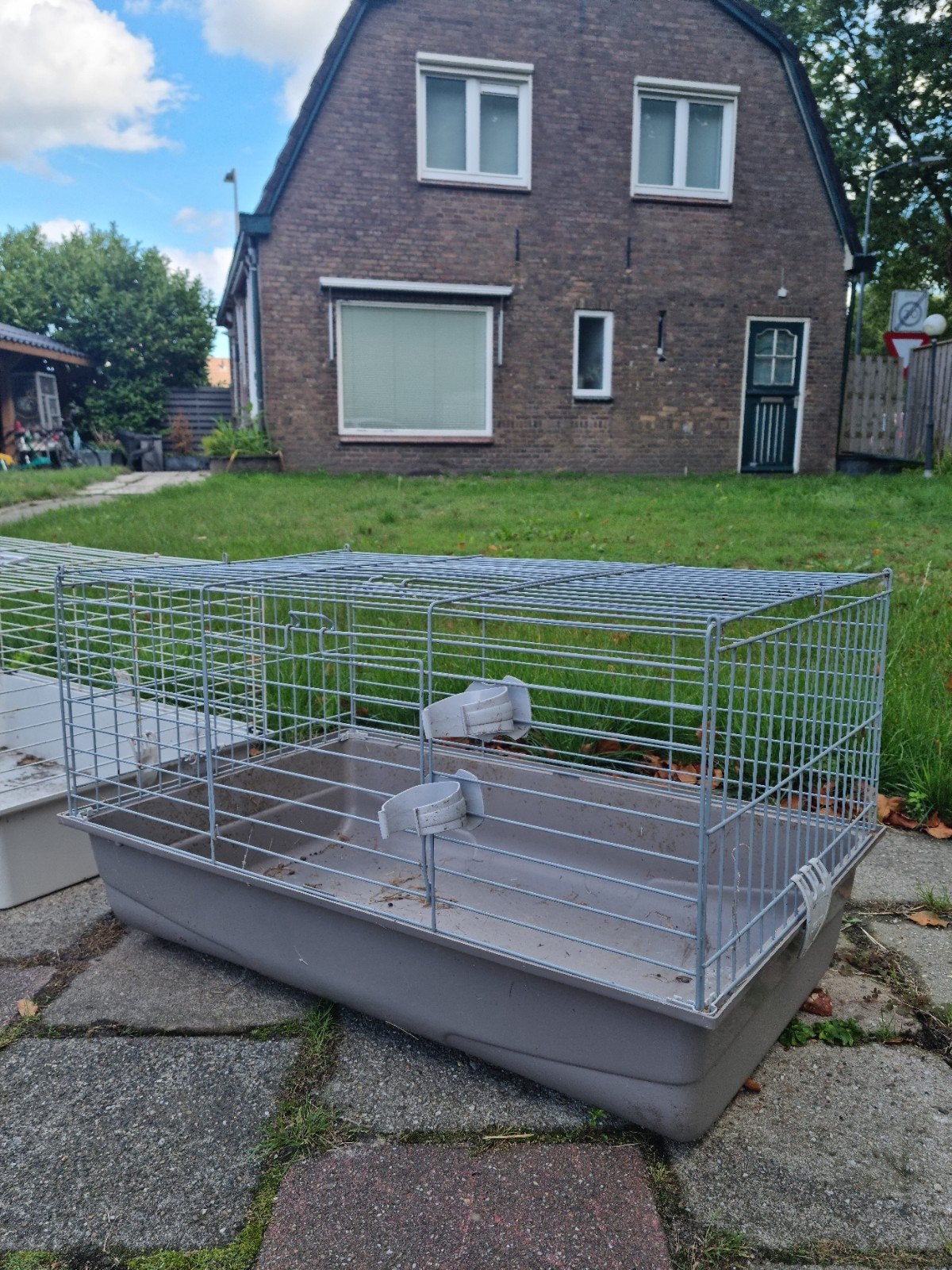 Zeer net konijnen cavia kooi circa 80cm L x 50m B inclusief, Minder dan 60 cm, Ophalen of Verzenden, Hok, 75 tot 110 cm