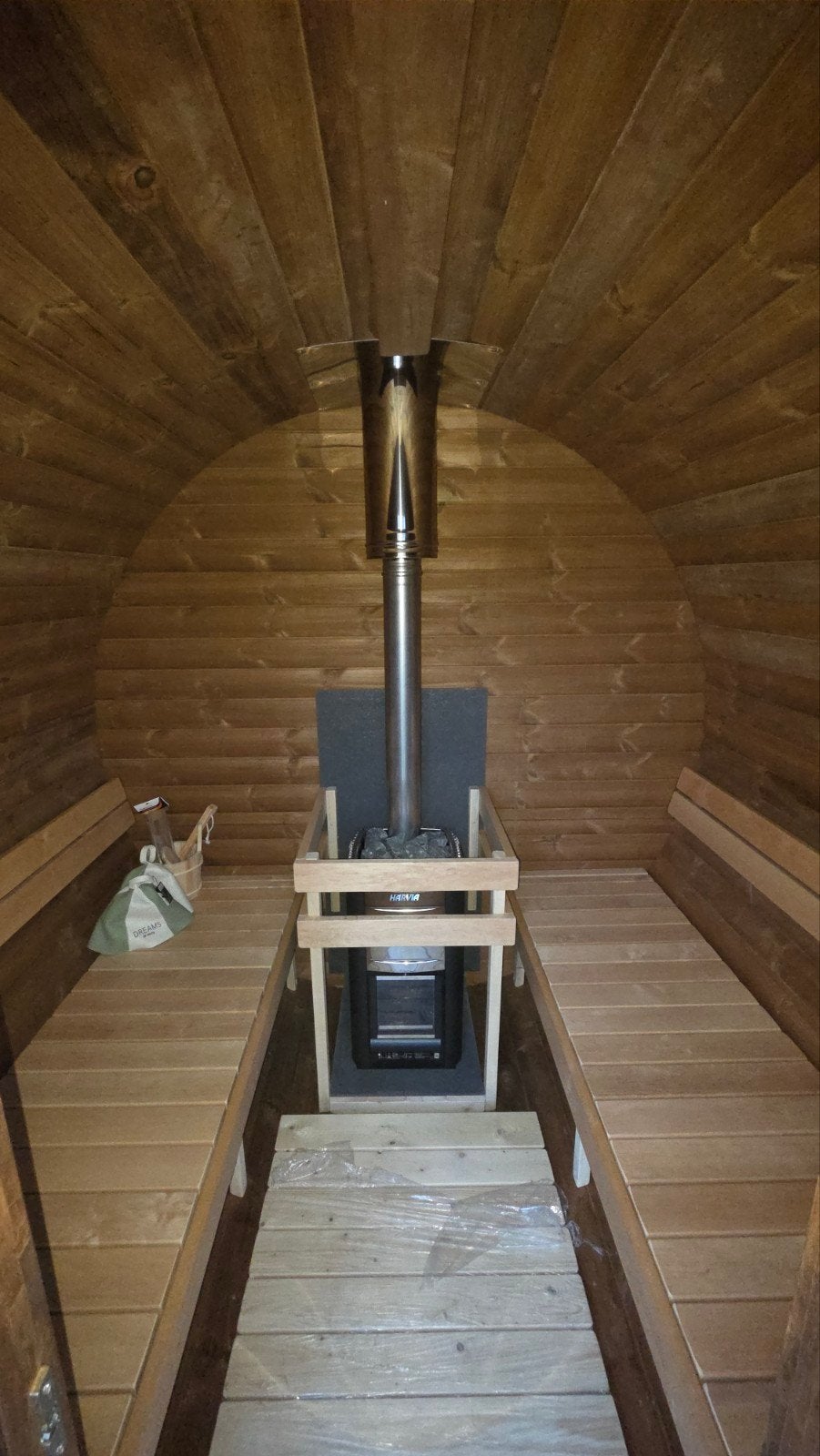 2,5M Barrel Sauna Gratis Levering en Plaatsing - 10% KORTING, Sport en Fitness, Sauna, Ophalen of Verzenden, Nieuw, Complete sauna