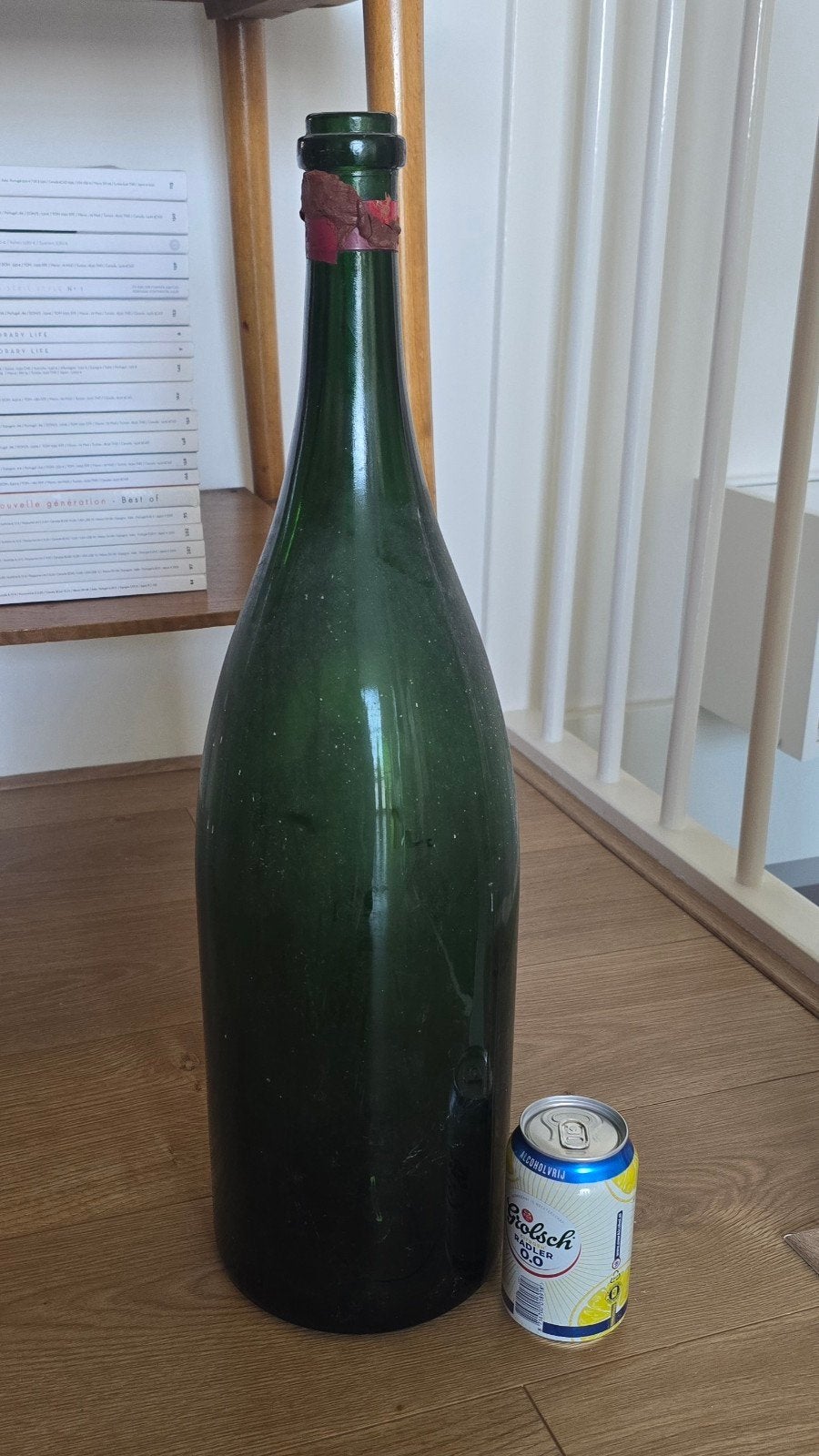 Grote vintage Methuselah wijnfles 6 Liter, Verzamelen, Wijnen, Ophalen, Gebruikt, Frankrijk, Overige typen
