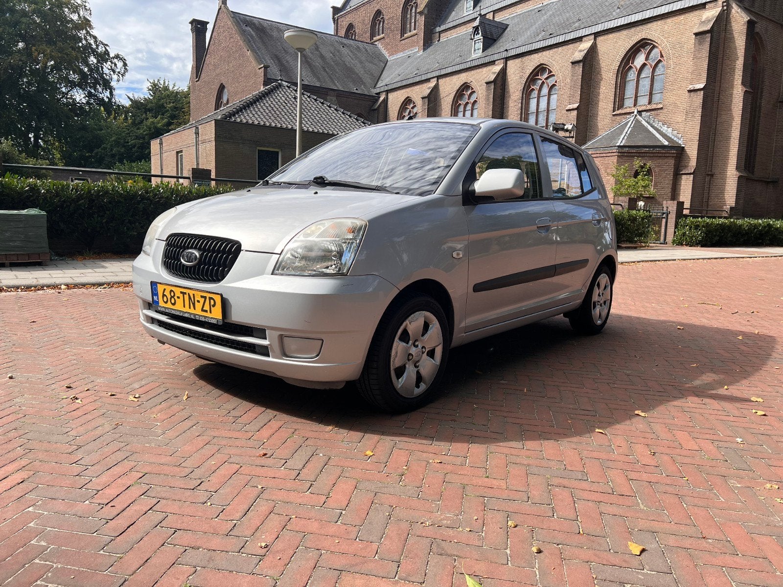 Kia Picanto 1.0 2006 Grijs, Auto's, Voorwielaandrijving, 4 cilinders, 61 pk, Origineel Nederlands