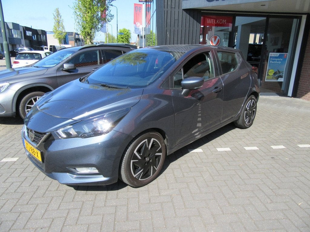 Nissan Micra 1.0 IG-T Acenta, Auto's, Stof, Gebruikt, Zwart, 1055 kg