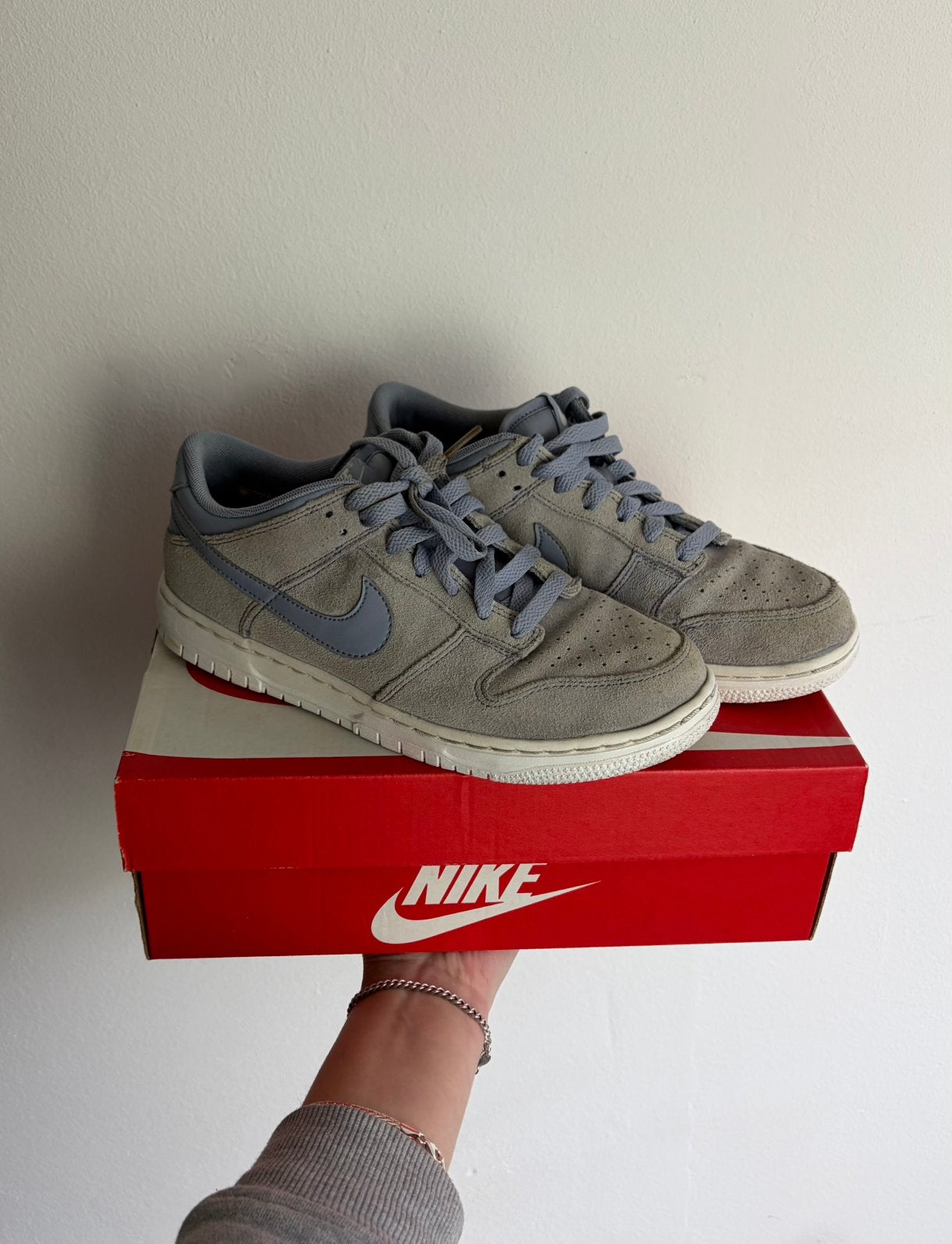 Nike dunk low glacier grey sneakers, Blauw, Ophalen of Verzenden, Sneakers of Gympen, Gedragen