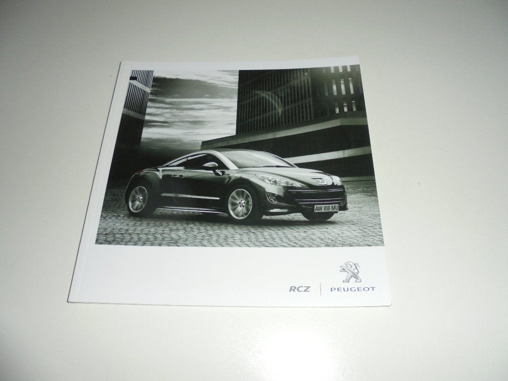 brochure Peugeot RCZ modellen 2010, Ophalen of Verzenden, Nieuw, Peugeot