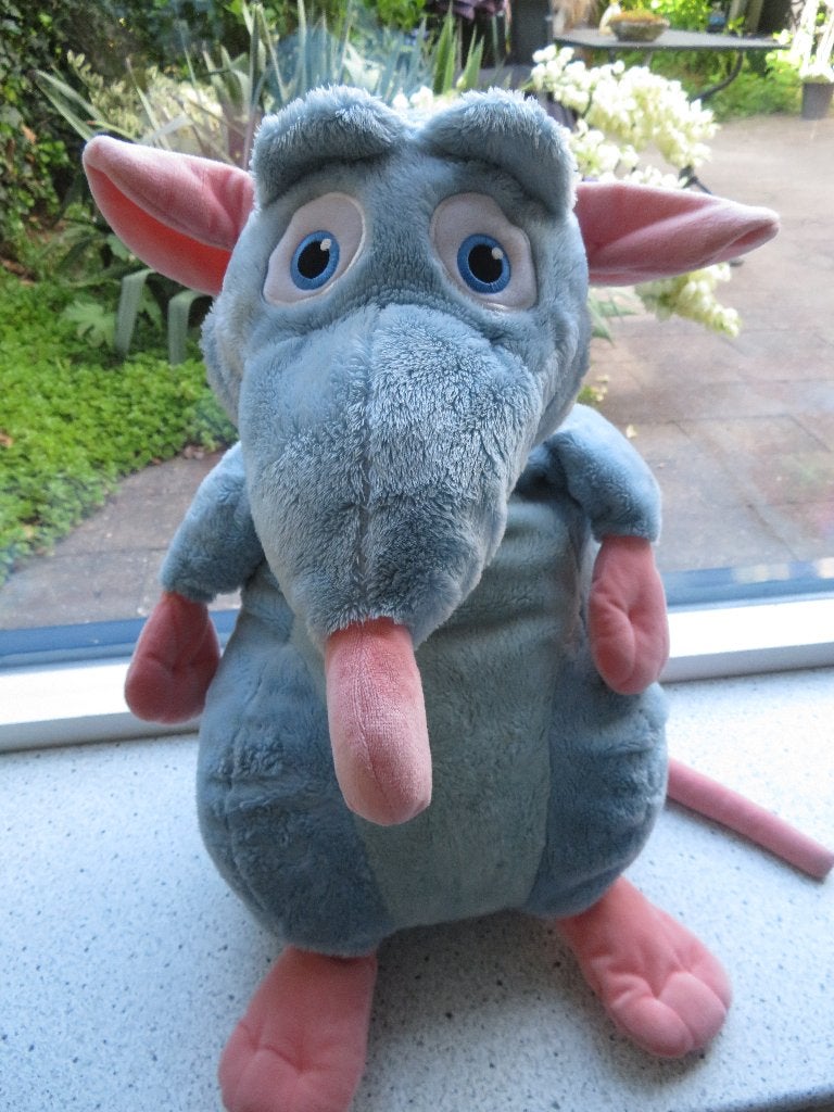 Disney Pixar Rat Remy Ratatouille meet ca 60 cm totaal, Muis, Disney, Verzenden, Blauw