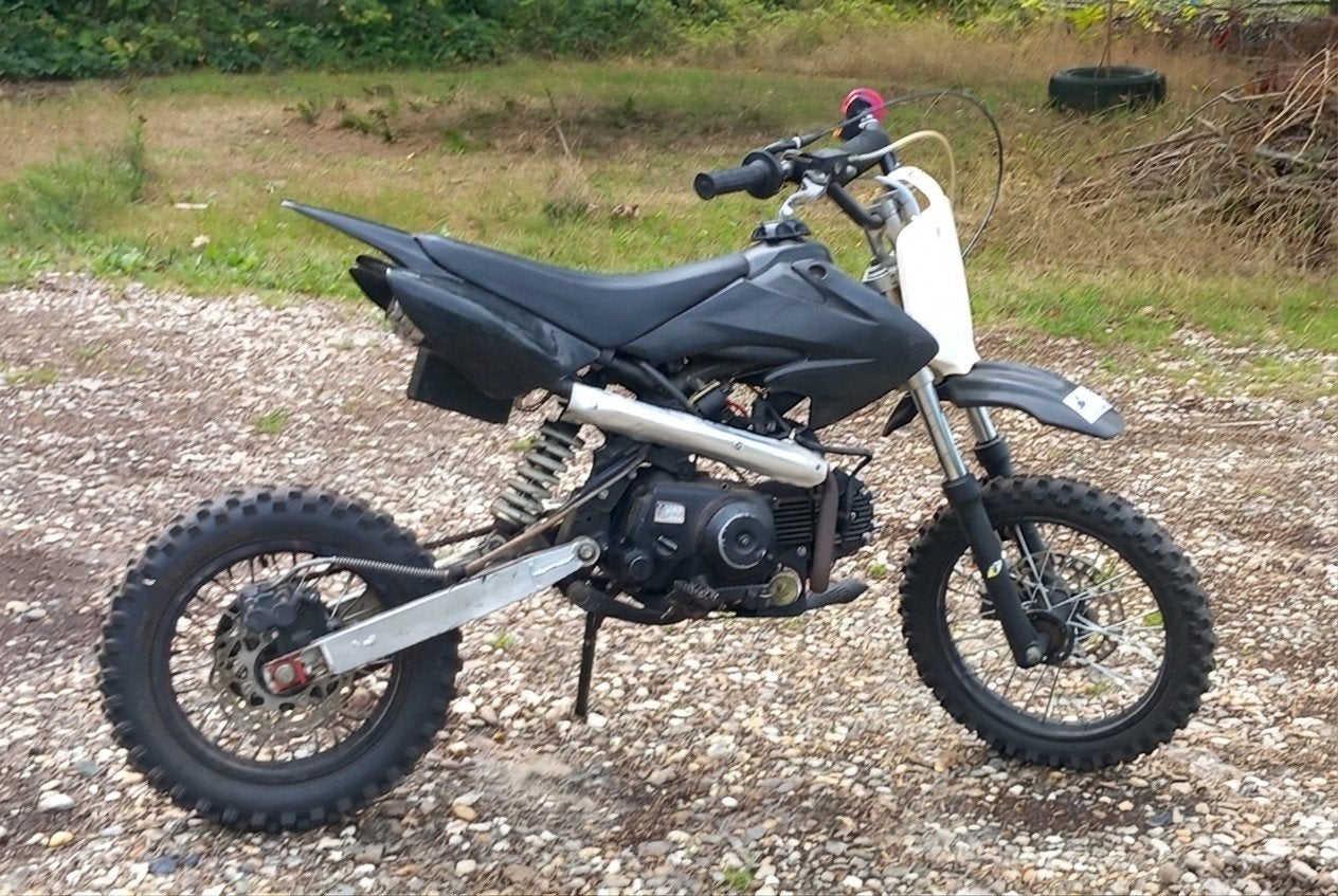 Gebruikte 107cc Pitbike - Lekt beetje olie, rijdt goed!, Ophalen, Gebruikt, 107 cc, Pitbike