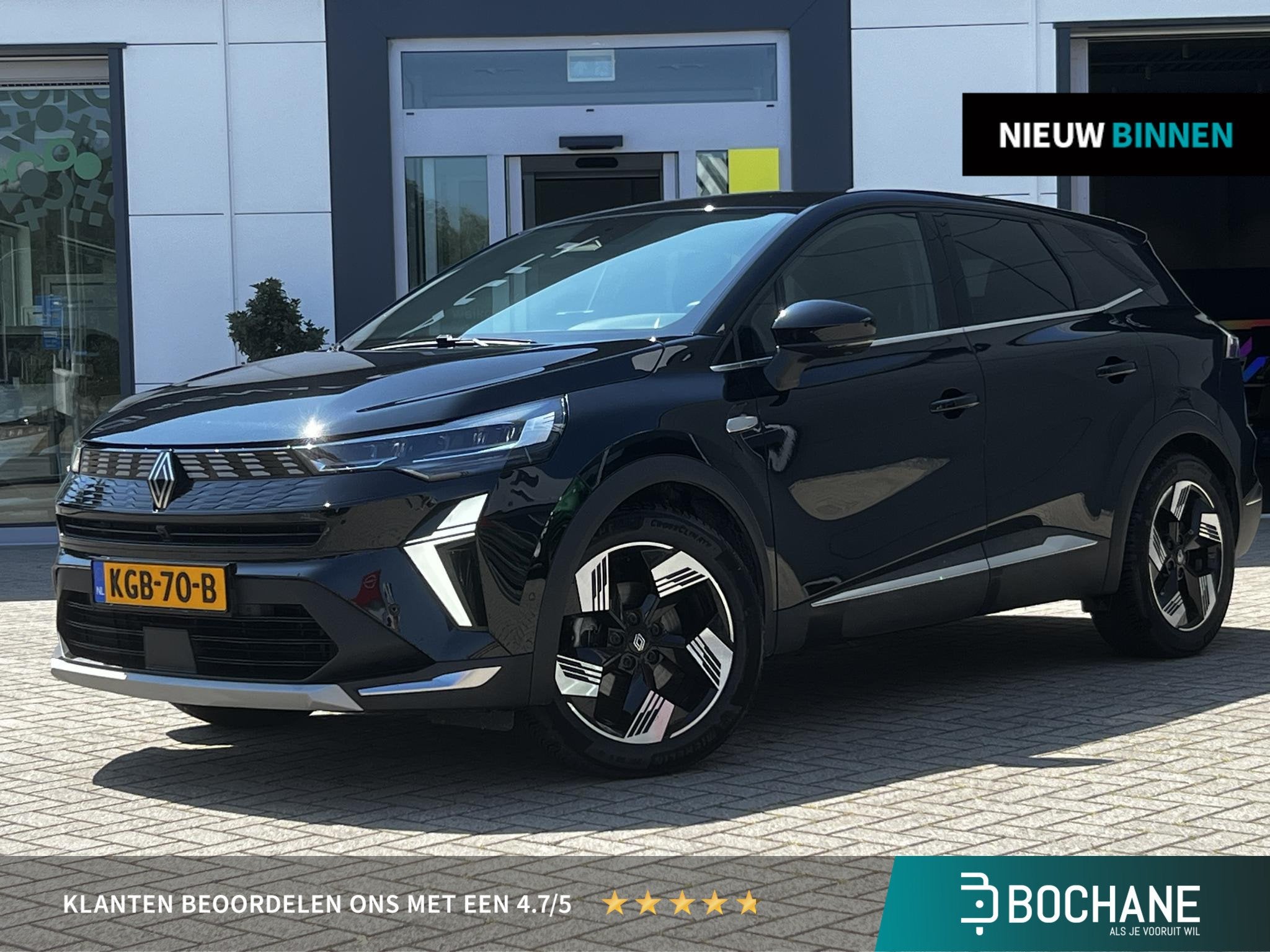 Renault Symbioz 1.6 E-Tech full hybrid 145 iconic | 360º Ca, Auto's, Renault, 745 kg, Gebruikt, Met garantie (alle), Zwart