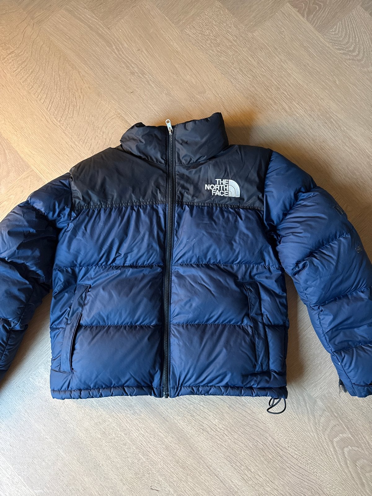 The North Face Nuptse Puffer Jacket Maat M womens, Ophalen of Verzenden, Zo goed als nieuw, Blauw