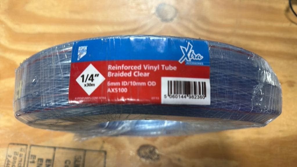 Rol 30 meter versterkte PVC slang 6/10mm I/U, Ophalen of Verzenden, Nieuw
