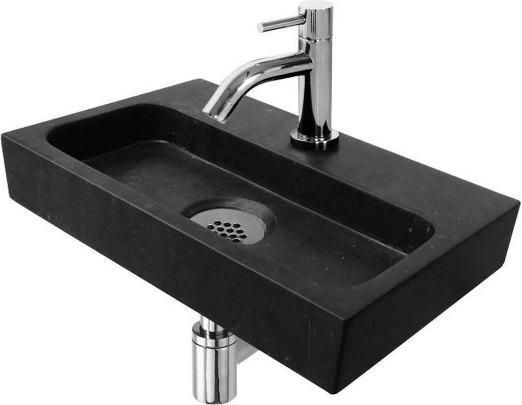 Fonteinset Karl by L'Aqua Compleet met kraan en sifonset, Ophalen of Verzenden, Nieuw, Steen, Wastafel