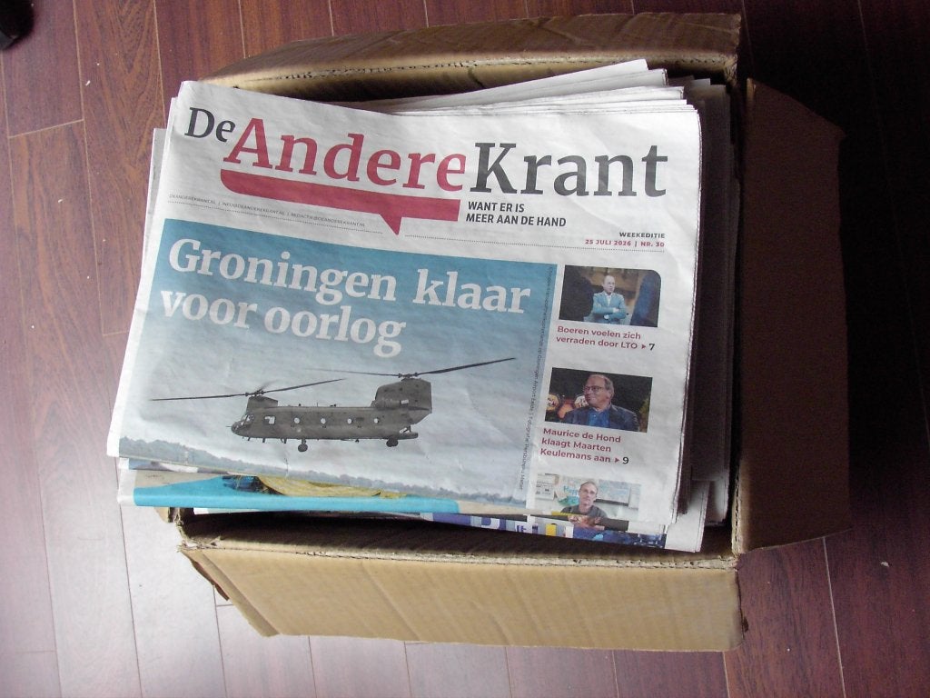 De Andere Krant, Ophalen, Zo goed als nieuw, Krant
