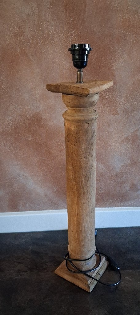 Dikke houten lampenvoet robuuste, Ophalen
