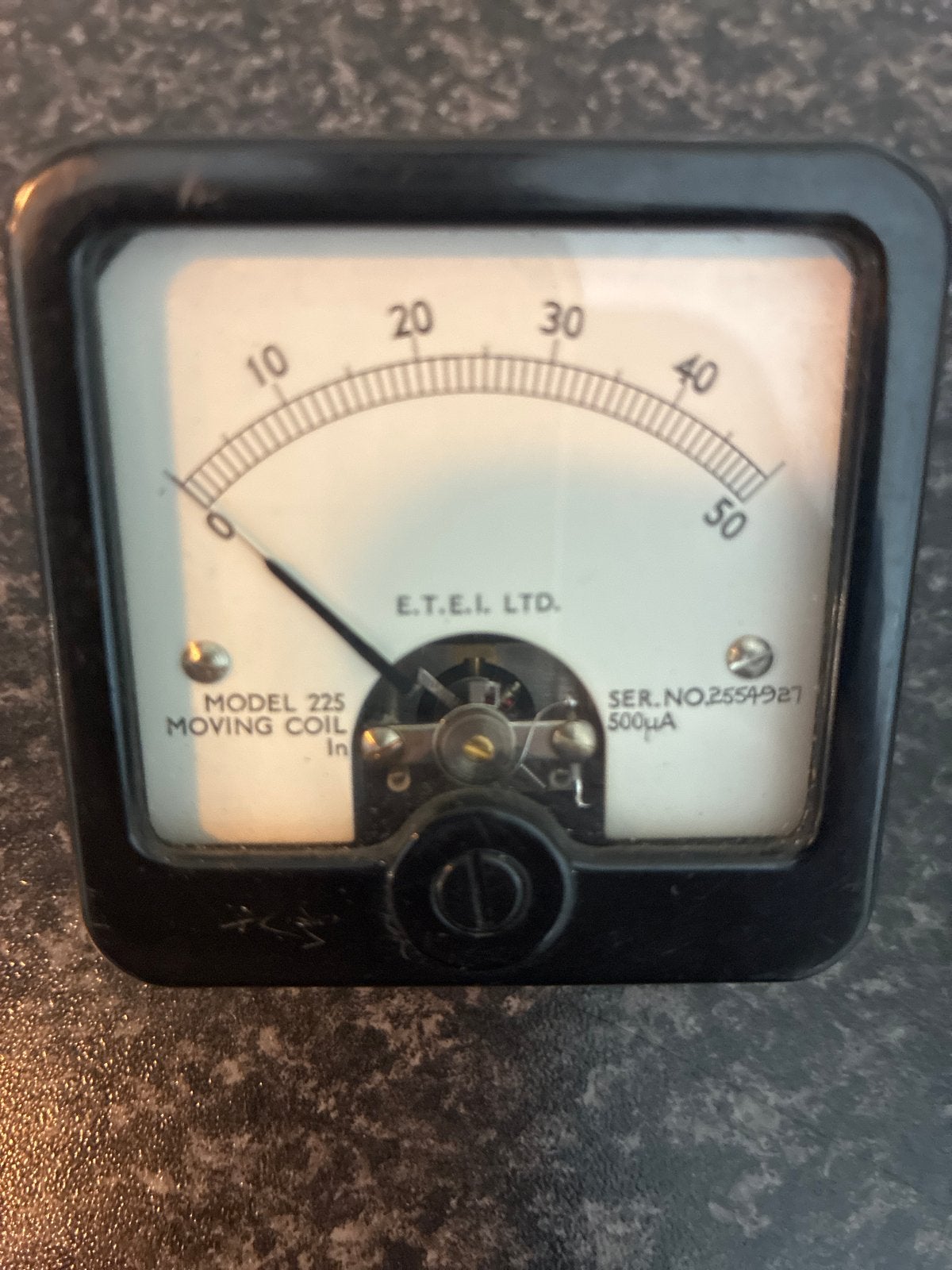 Vintage E.T.E.L. LTD. Model 225 Moving Coil Meter, Ophalen of Verzenden