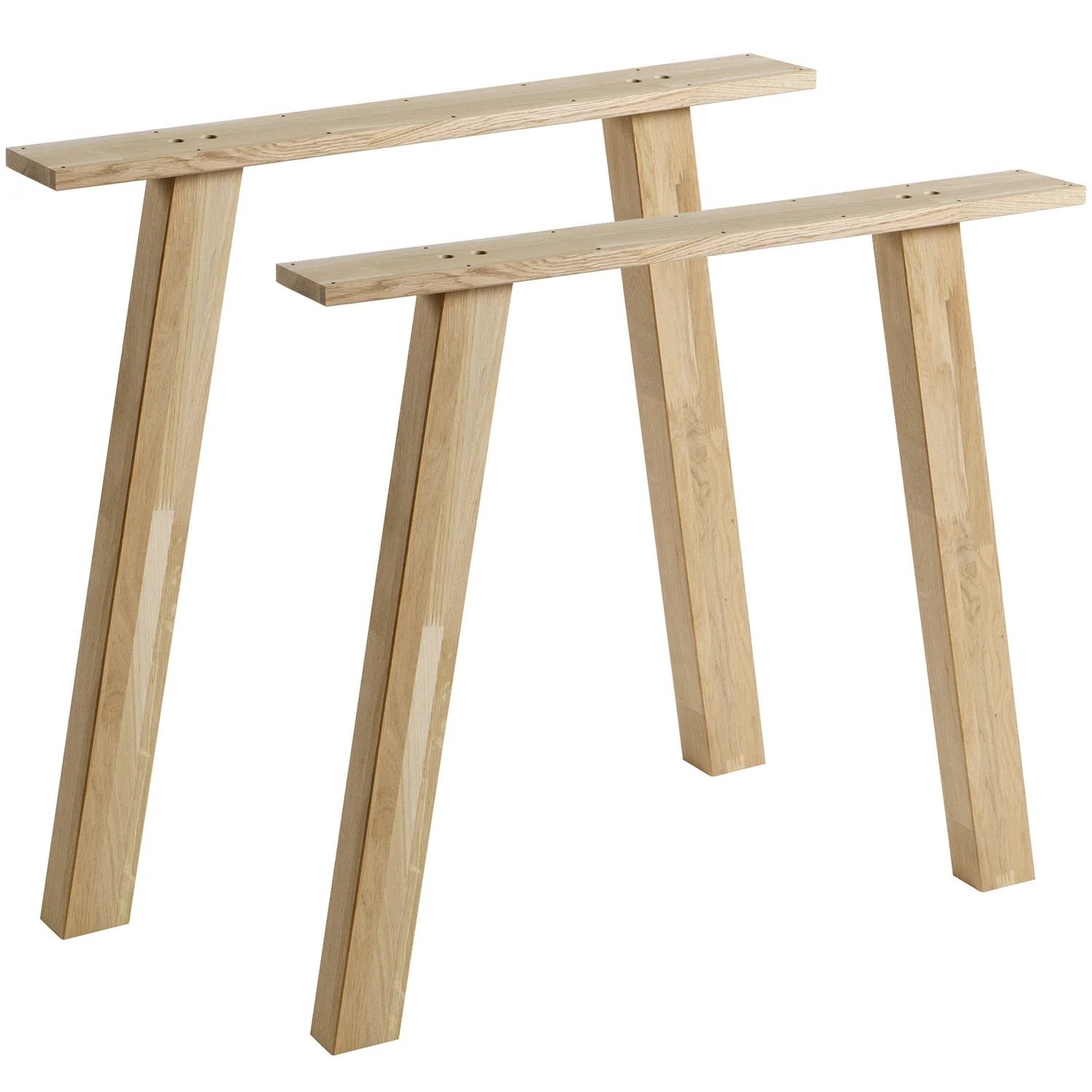 Woood Tablo Set van 2 massief eikenhouten tafelpoten, Ophalen, Tafelpoot, Eikenhout, Nieuw