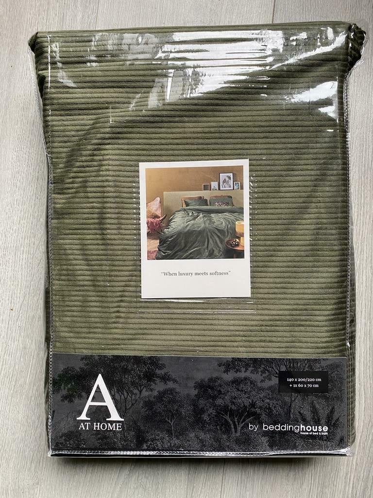 At Home by Beddinghouse Cosy Dekbedovertrek 140x220 nieuw, Eenpersoons, Dekbedovertrek, Nieuw, Ophalen of Verzenden