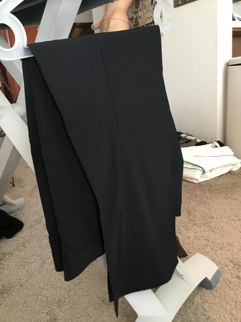THIERRY MUGLER broek 100% wol steekzakken 42 origineel zgan, Kleding | Heren, Maat 52/54 (L), Zwart, Ophalen of Verzenden, Zo goed als nieuw