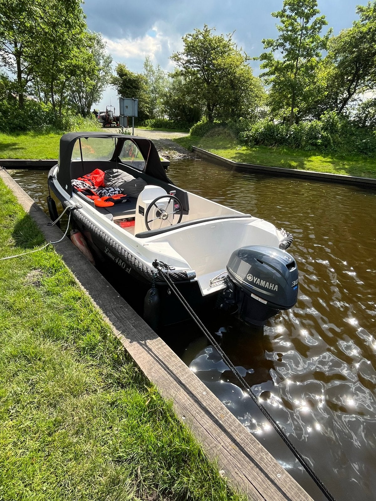 Snelvarende sloep met 40 pk motor, 50 cm, 5 m, Ophalen of Verzenden, 2 m