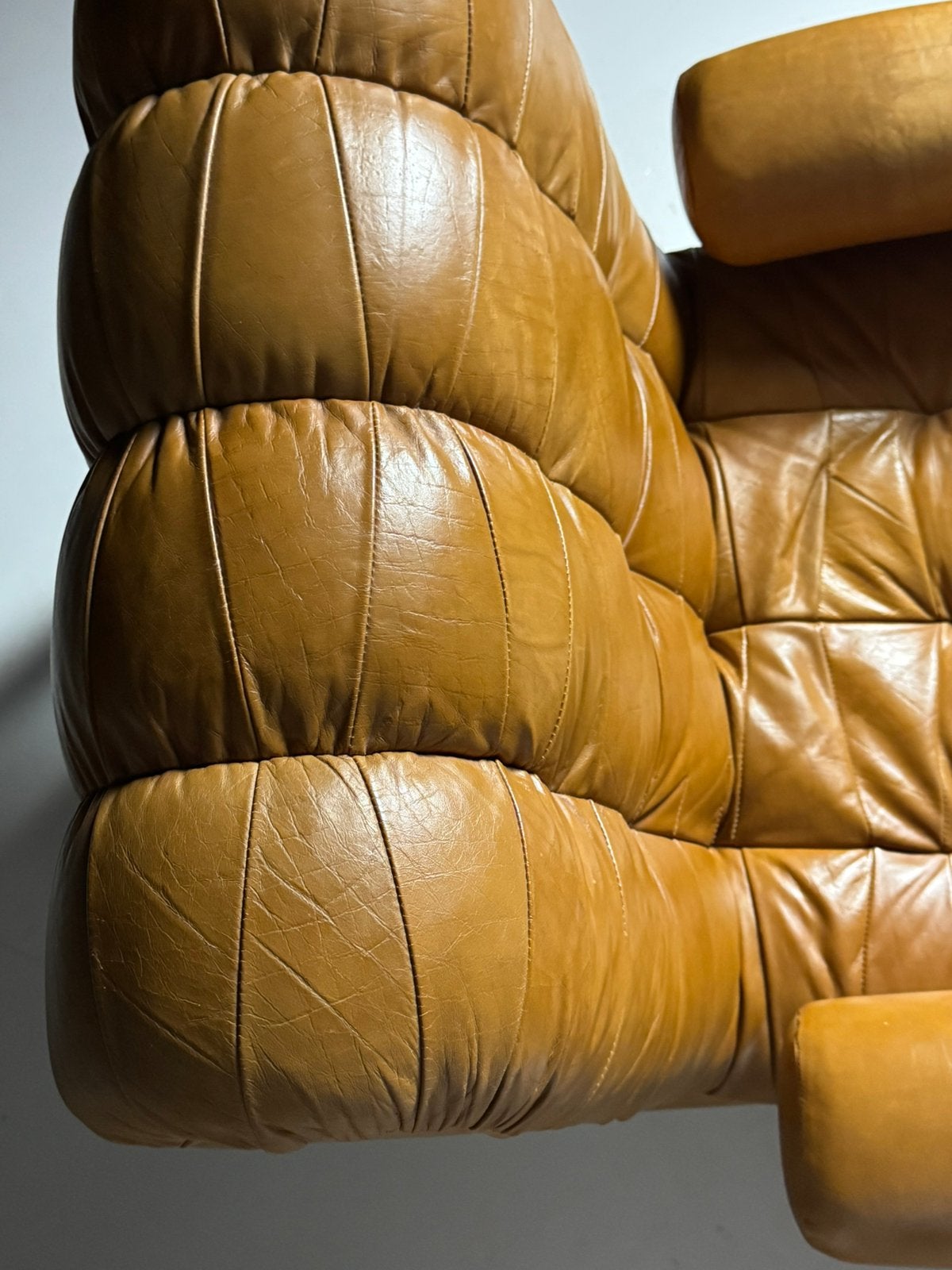 Fauteuils leder vintage Italiaans 1970, Ophalen of Verzenden