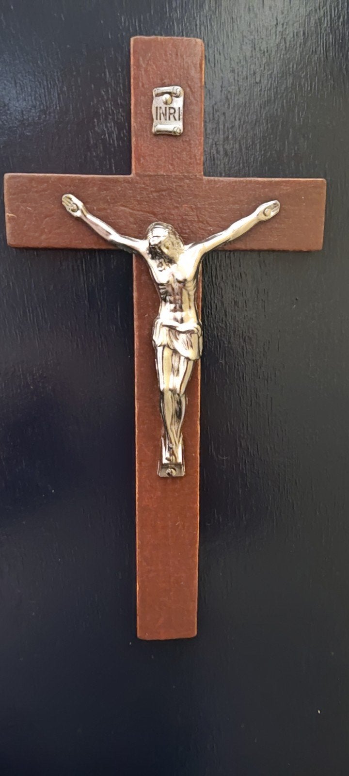 Mooi Houten Religieus Jezus Kruis, Verzamelen, Religie, Ophalen of Verzenden