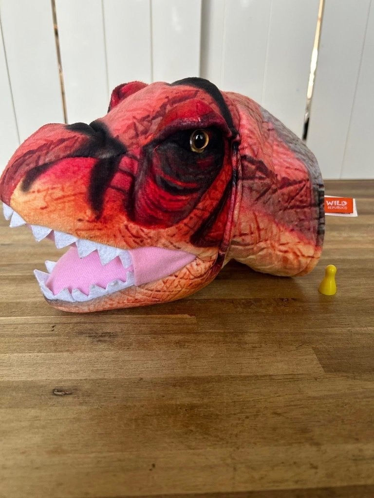 Wild Republic T-Rex handpop met geluid pluche dino, Interactief, Overige merken, Overige typen, Ophalen of Verzenden