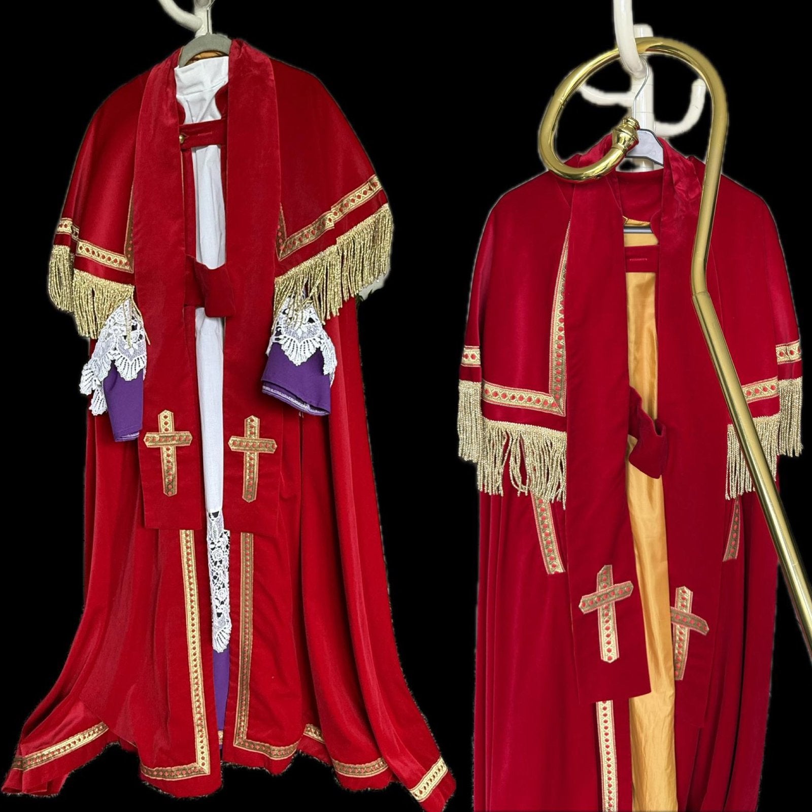 Zeer complete luxe Sinterklaas & Pieten set + accessoires, Diversen, Ophalen, Zo goed als nieuw