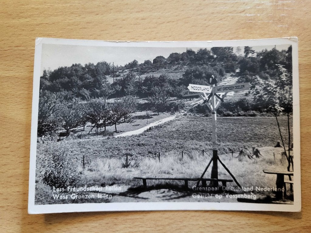 ansicht Grenspaal Vossenberg Duitsland Berg en Dal, Ophalen of Verzenden, Voor 1920, Gelderland