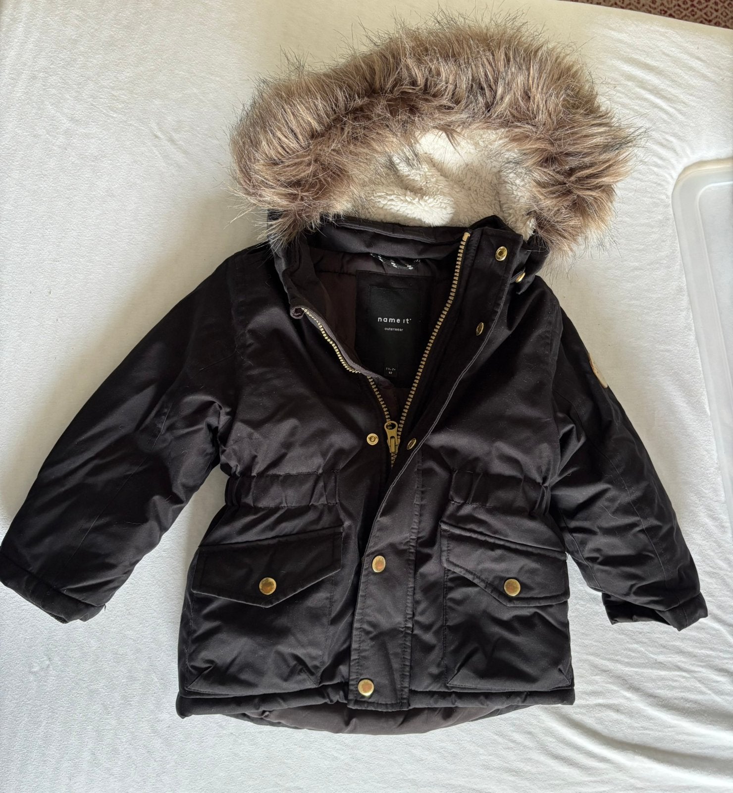 Name it winterjas 92, Kinderen en Baby's, Ophalen of Verzenden, Zo goed als nieuw, Jongen of Meisje, Jas
