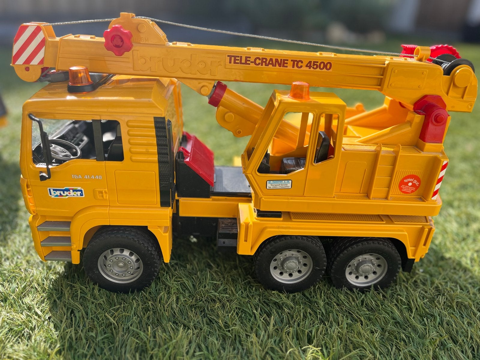 Bruder MAN Tele-Kraanwagen TC 4500, Ophalen of Verzenden, Zo goed als nieuw