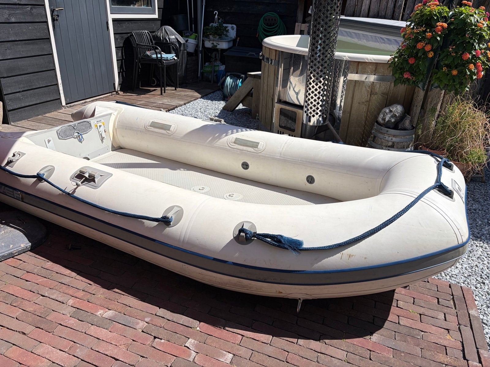 QuickSilver boot (airdeck) met Suzuki 6pk buitenboordmotor, Watersport en Boten, Ophalen of Verzenden, Gebruikt