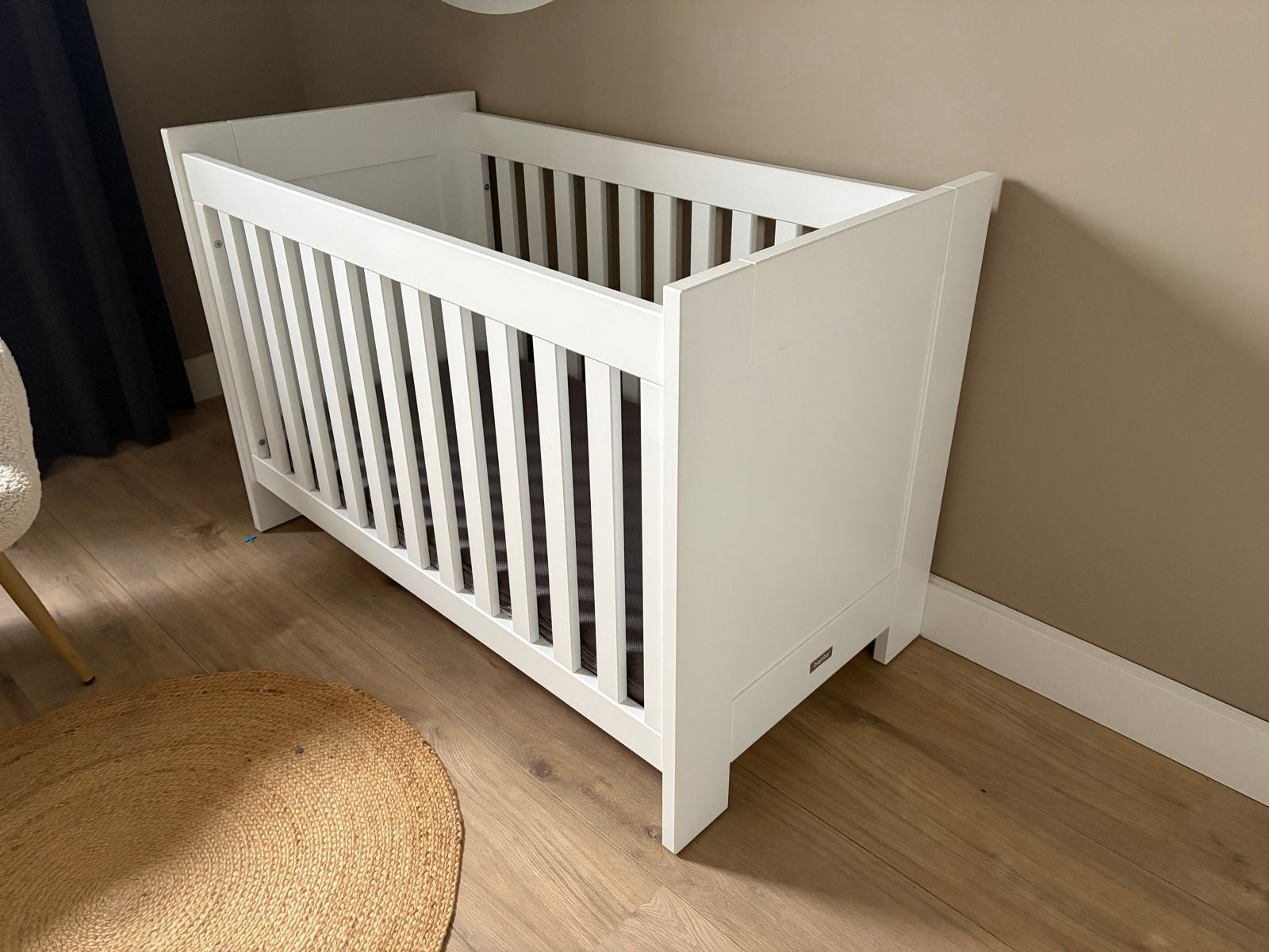 Bopita babybedje/ledikantje wit, Ophalen, Gebruikt, 70 tot 85 cm, 140 tot 160 cm