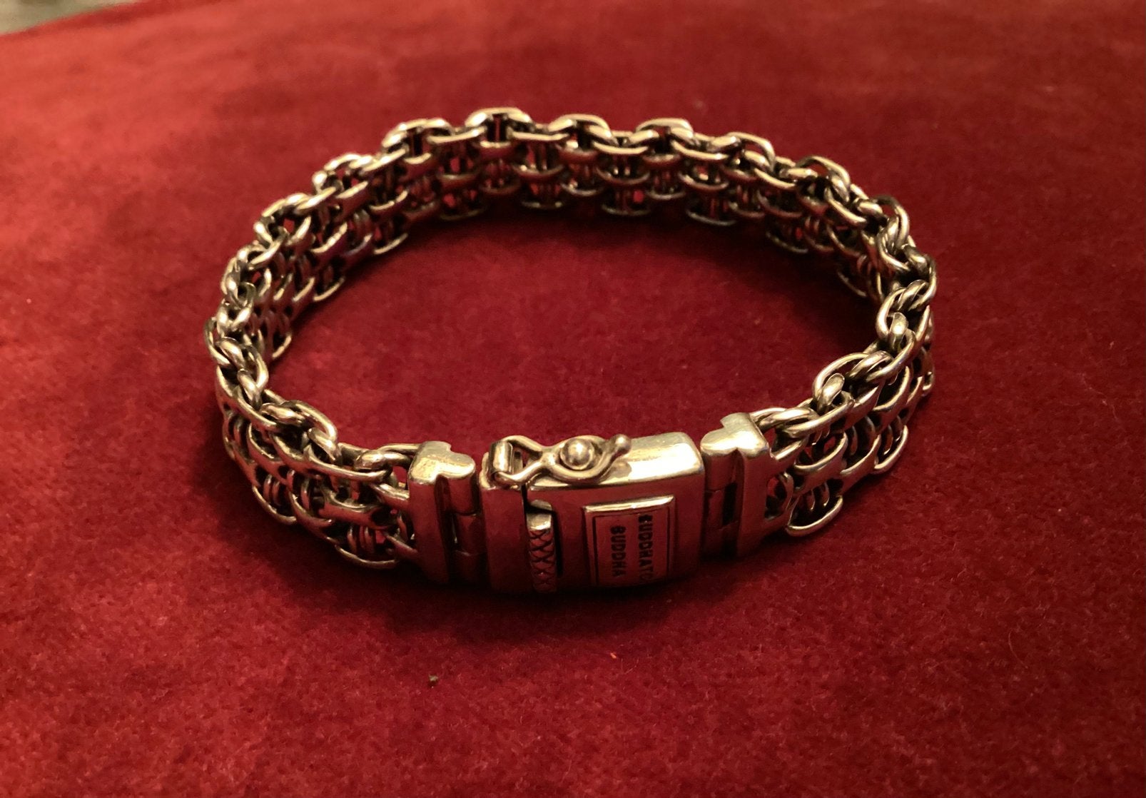 Buddha to buddha armband “ Bawon “ zo goed als nieuw, Ophalen of Verzenden, Zo goed als nieuw, Zilver