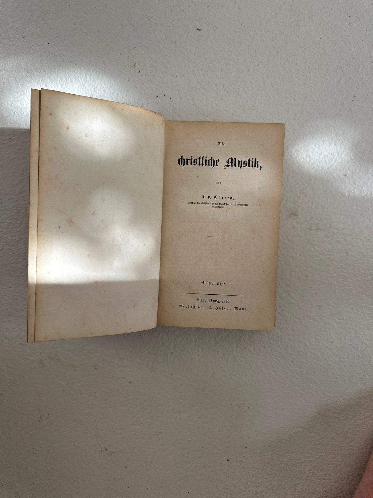 Die christliche Mystik, 1840 - J.P. Görres, Ophalen of Verzenden