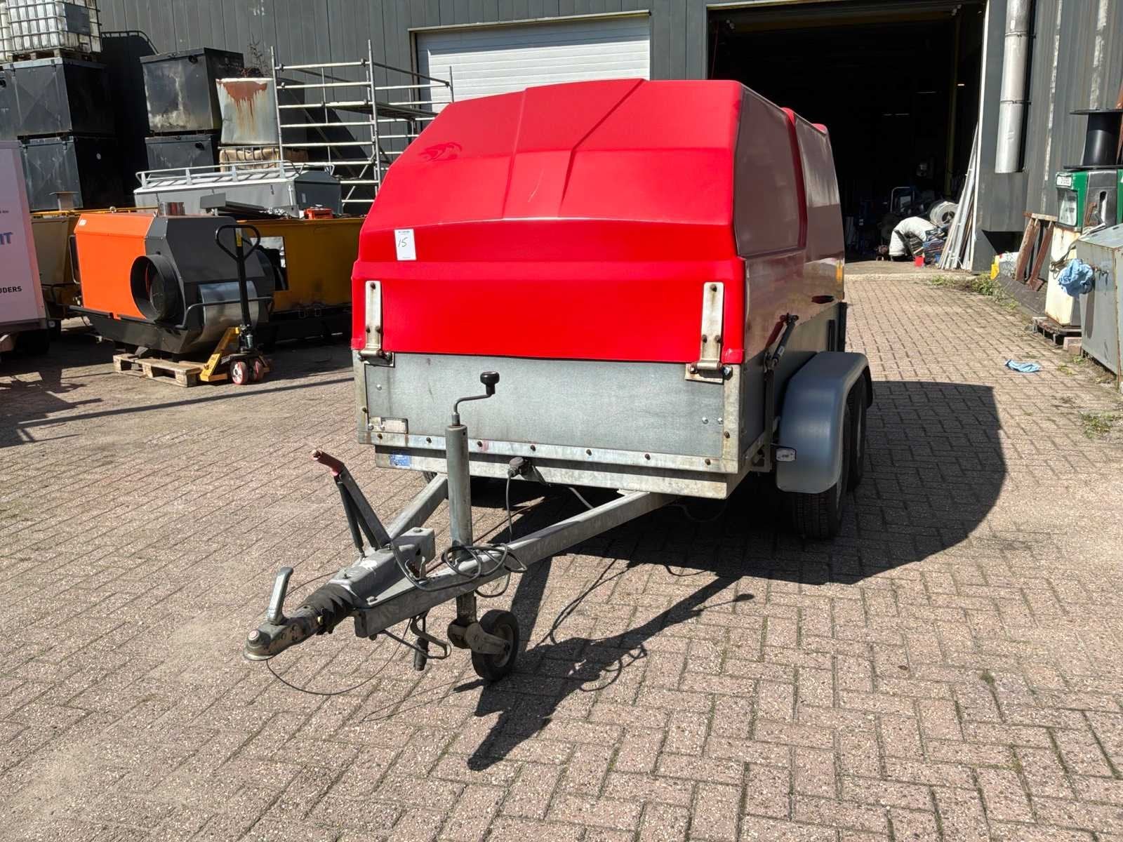 1998 sluis trailers DEKSELWAGEN Hogedrukreiniger in aanhangw, Gebruikt