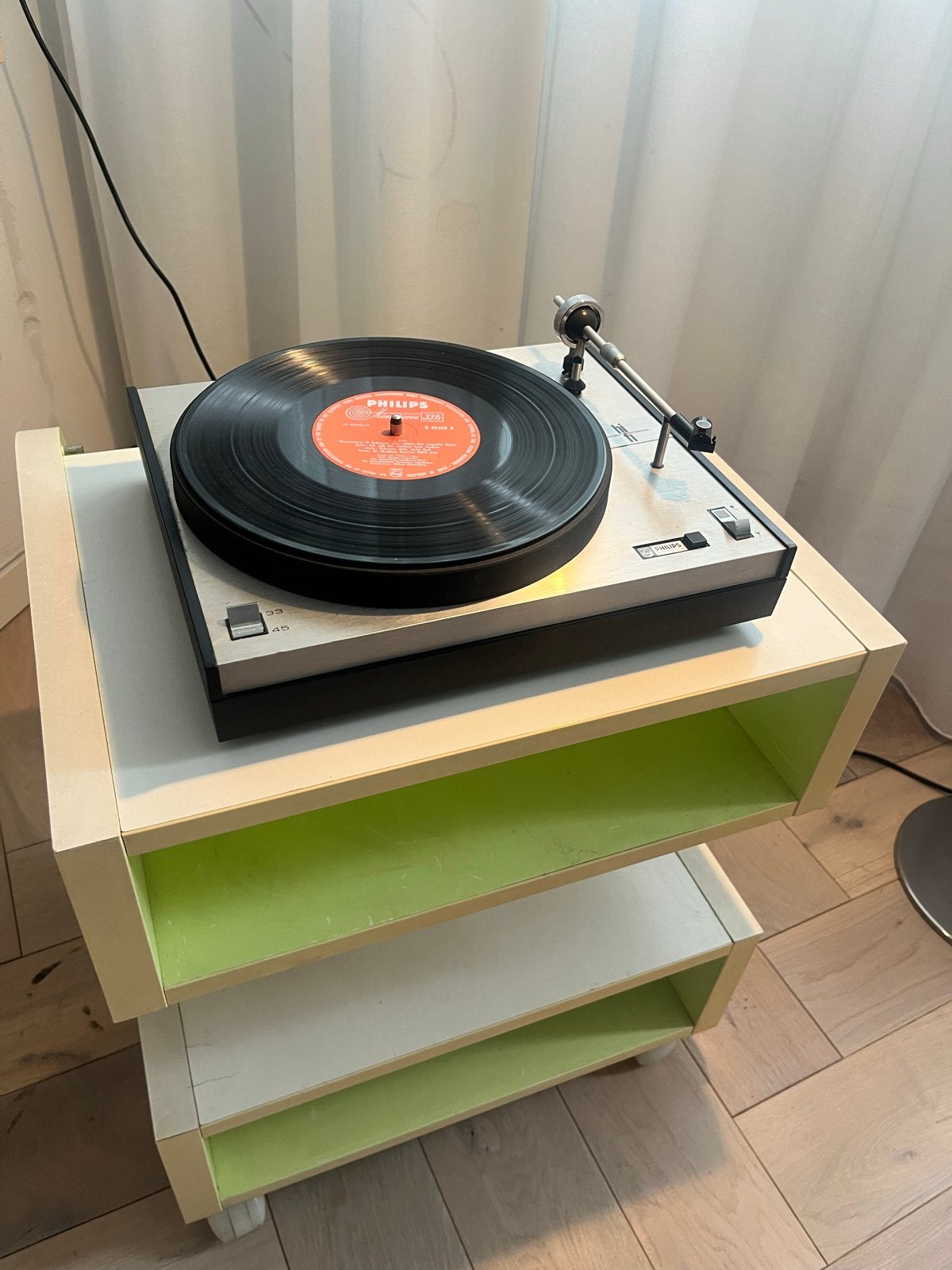Philips Platenspeler - Sierobject, stekker eraf, naald kapot, Ophalen, Niet werkend, Platenspeler, Philips