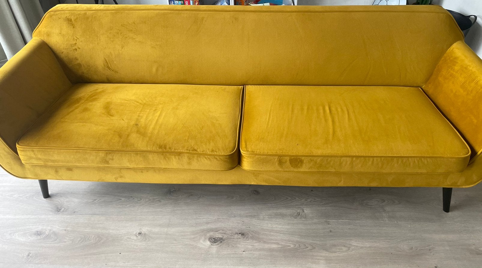 WOOD bank 3-zits, Huis en Inrichting, Ophalen, 75 tot 100 cm, Zo goed als nieuw, Stof