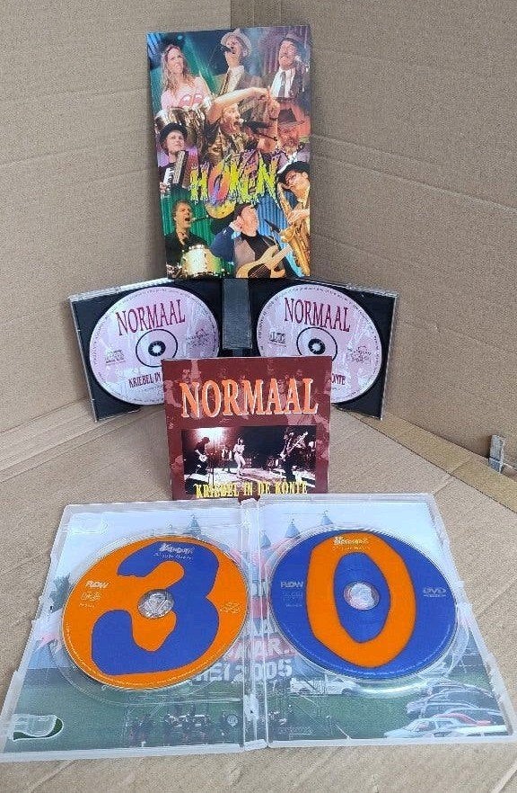 DVD/CD Normaal Boeruhn en 2CD set Kriebel in de konte, Alle leeftijden, Boxset, Muziek en Concerten, Ophalen of Verzenden